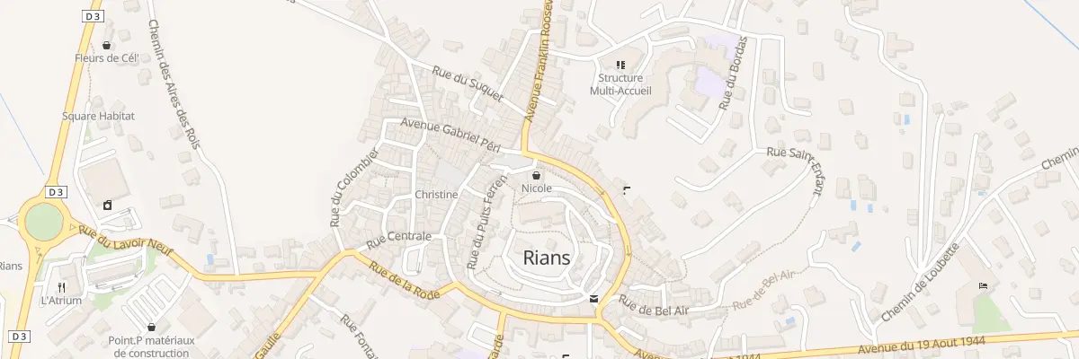 Plan du 3 Rue du Puits Pelisson à Rians