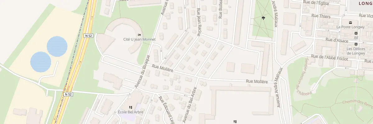 Plan du 23 Rue Jean Racine à Longwy