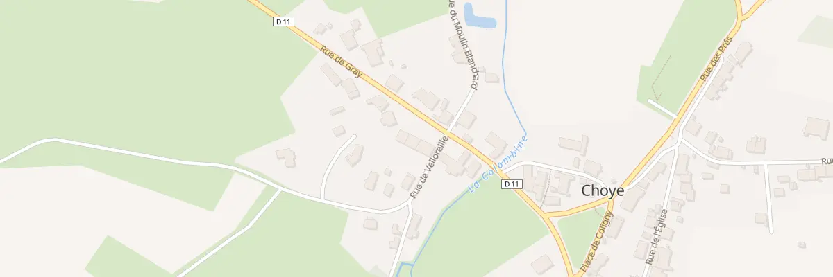 Plan du 7 Rue de Gray-Choye à Colombine