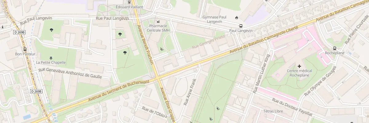 Plan du 6 Rue Georges Prieto à Saint-Martin-d’Hères