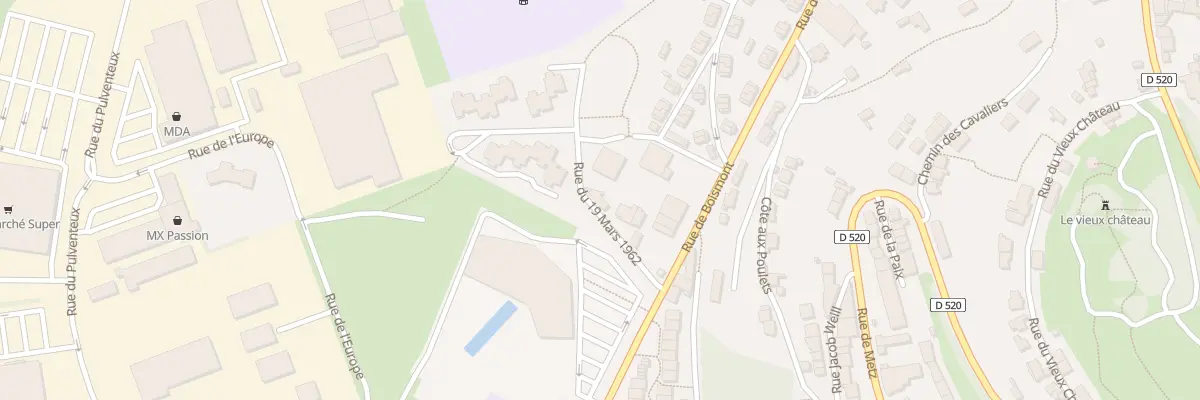 Plan du 8 Rue du 19 Mars 1962 à Longwy