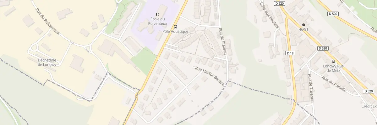 Plan du 17 Rue Hector Berlioz à Longwy