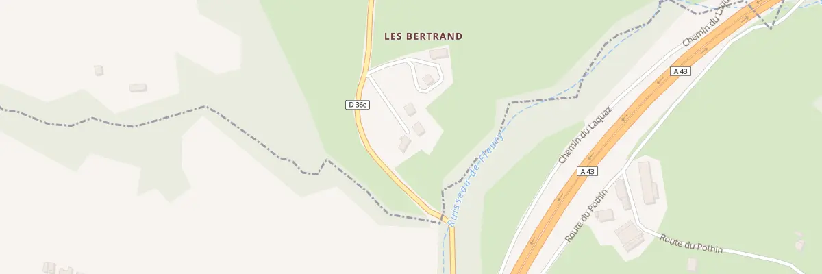 Plan du 98 Che des Bertrand à Ayn