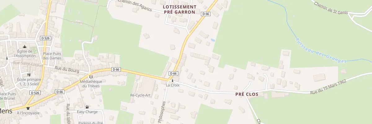 Plan du 5826 La Croix à Mens