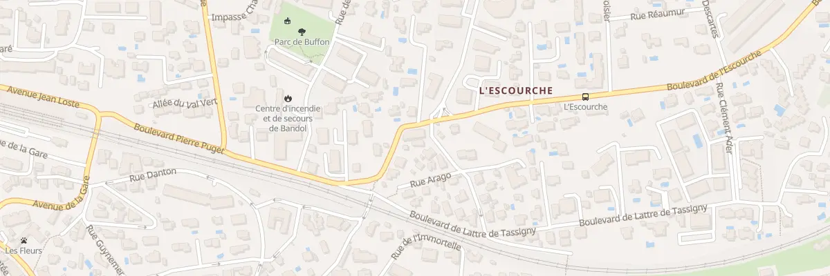 Plan du 120 Bd de l’Escourche à Bandol