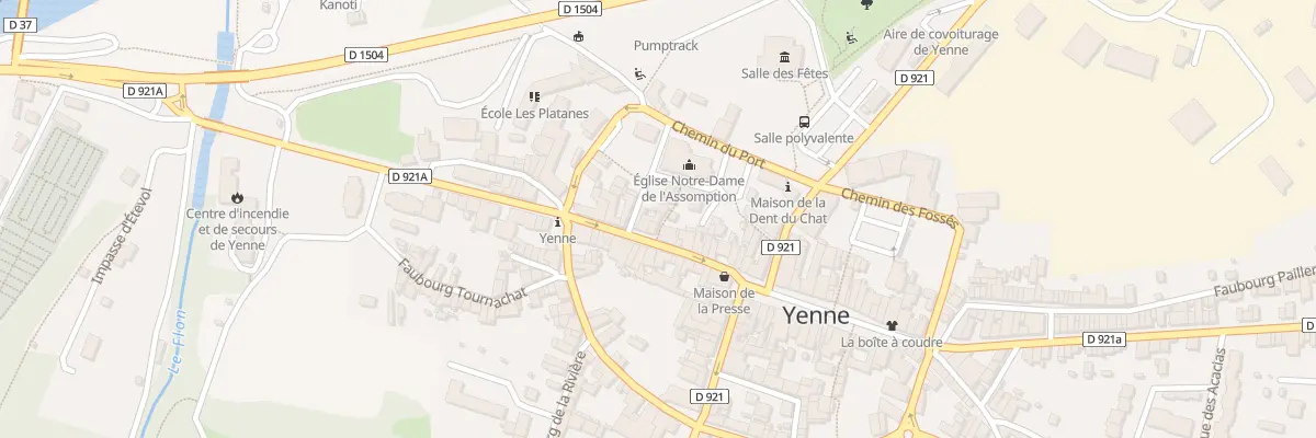 Plan du 30 Pas du Prieuré à Yenne