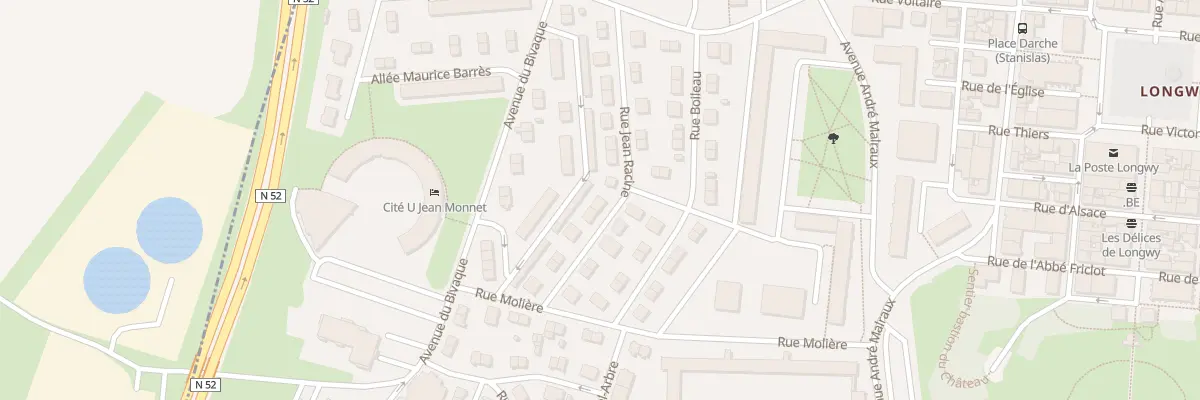 Plan du 20 Rue Jean Racine à Longwy