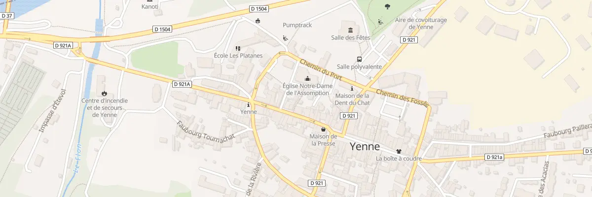 Plan du 58 Pas du Prieuré à Yenne