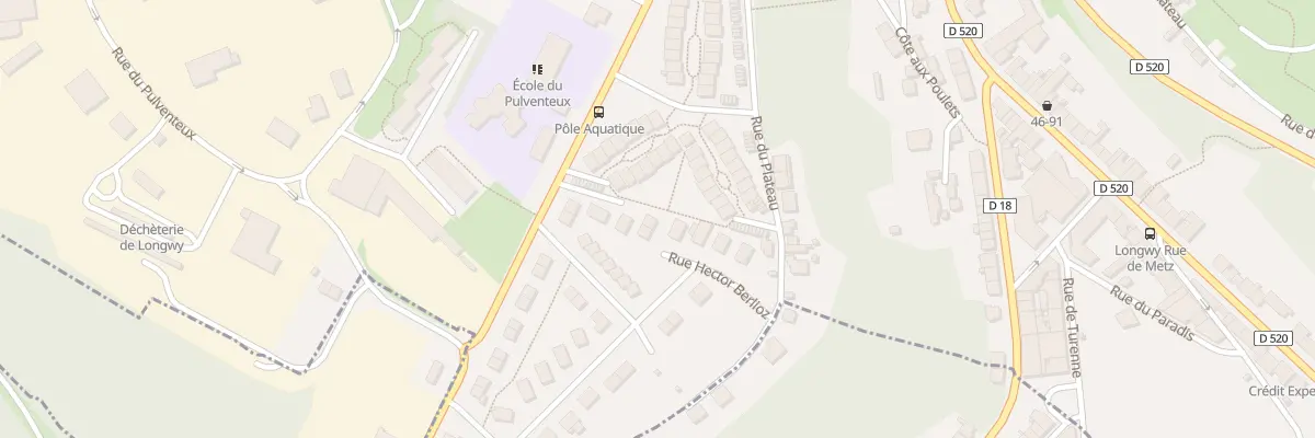 Plan du 19 Rue Hector Berlioz à Longwy