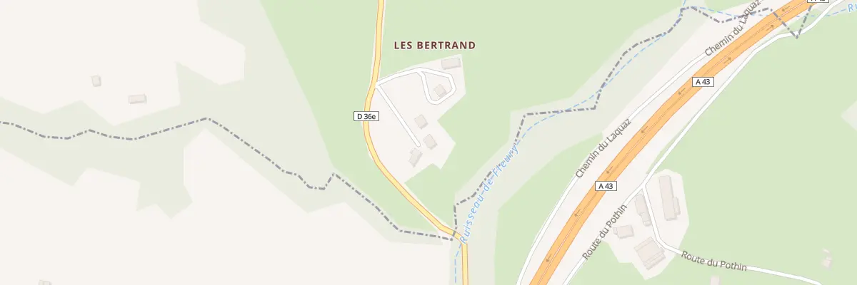 Plan du 92 Che des Bertrand à Ayn