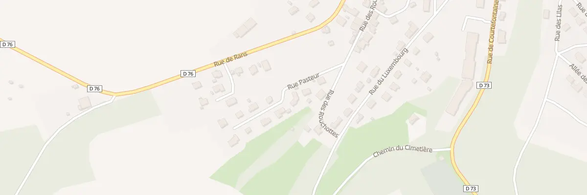 Plan du 3 Rue Pasteur à Fraisans