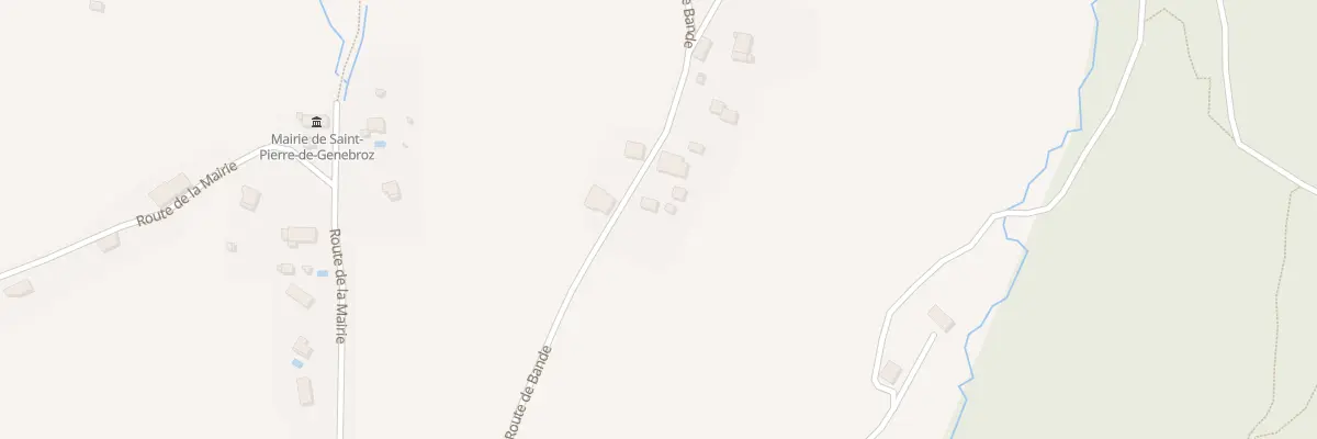 Plan du 1058 Rte de Bande à Saint-Pierre-de-Genebroz