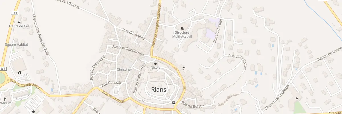 Plan du 12 Rue de la République à Rians
