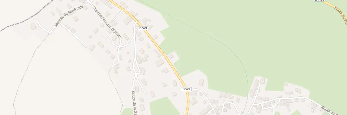 Plan du 1 Rte de la Festinière à Pierre-Châtel