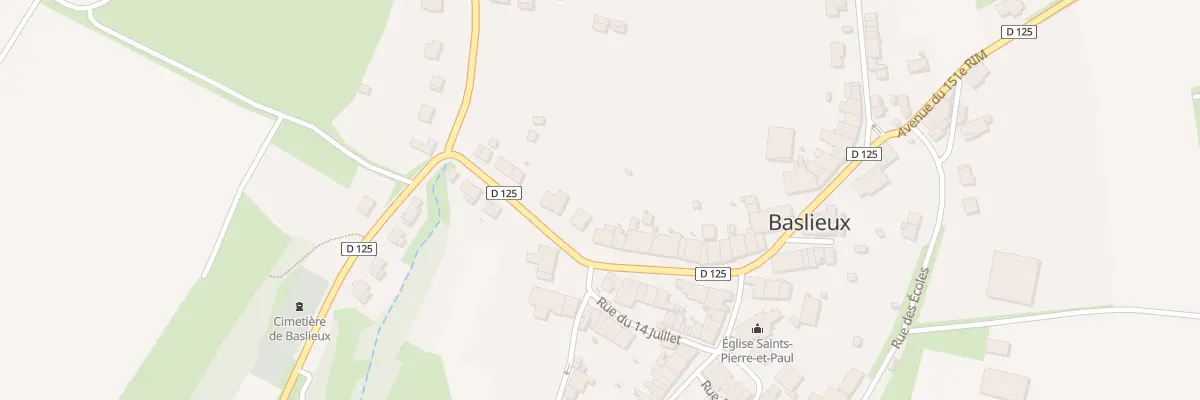 Plan du 38 Rue du 151 Rim à Baslieux