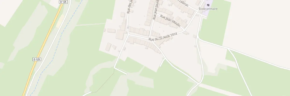 Plan du 10 Rue du 22 Aout à Baslieux