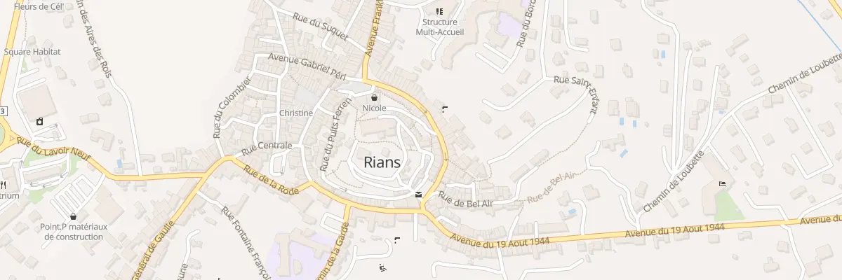 Plan du 3 Rue de l’Etoile à Rians