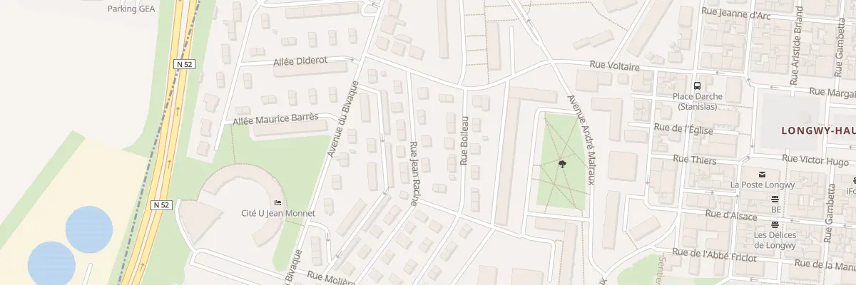 Plan du 7 Rue Jean Racine à Longwy
