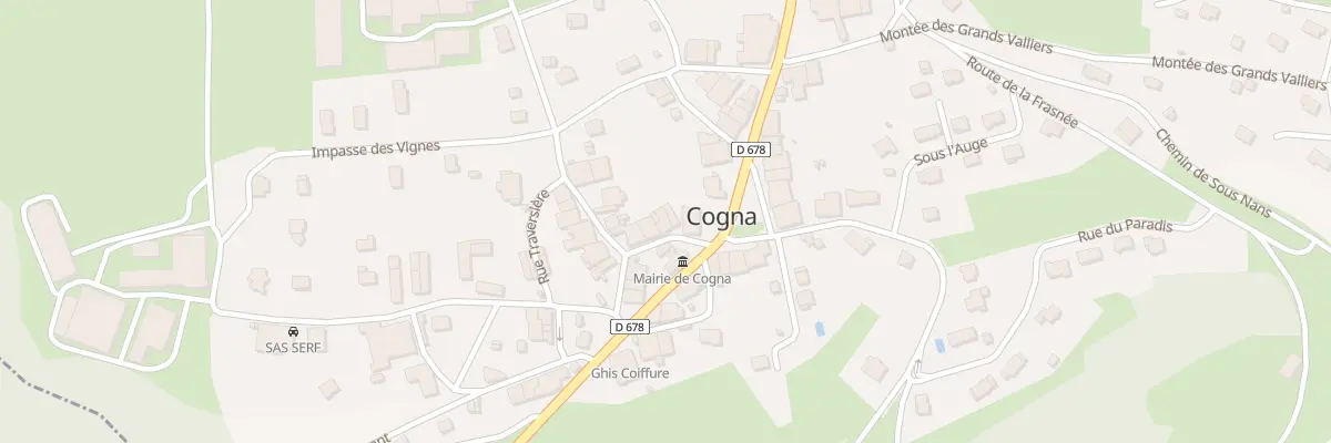 Plan du 5 Rue du Chene à Cogna