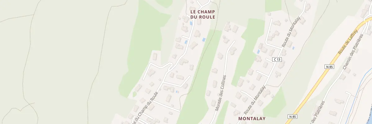 Plan du 248 Rte du Champ du Roule à Notre-Dame-de-Mésage