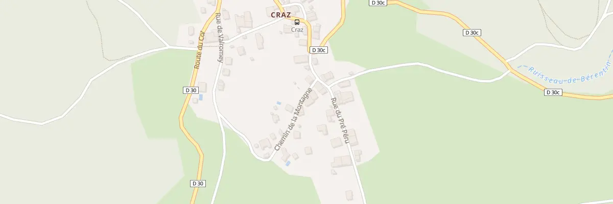 Plan du 3C Che de la Montagne à Injoux-Génissiat