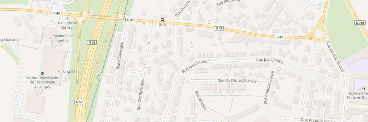 Plan du 2 Rue du Jura à Longwy
