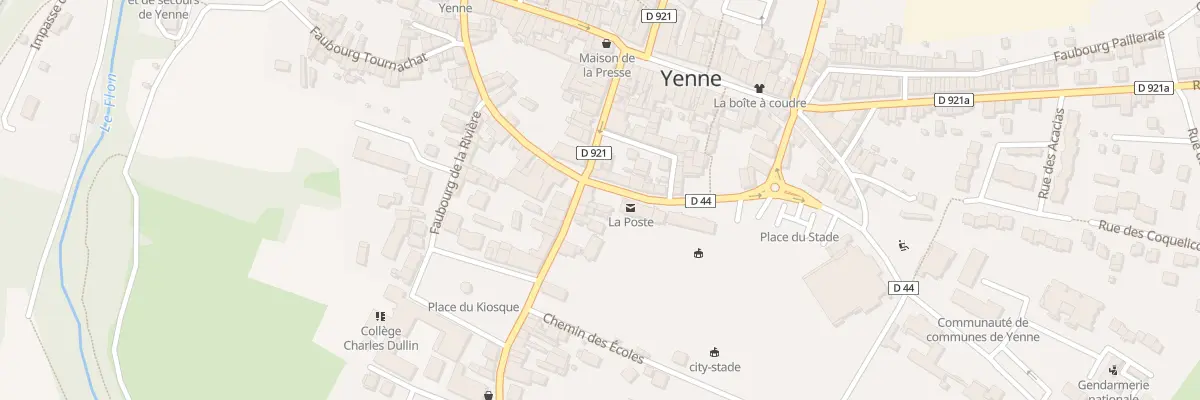 Plan du 210 Che de Ronde à Yenne