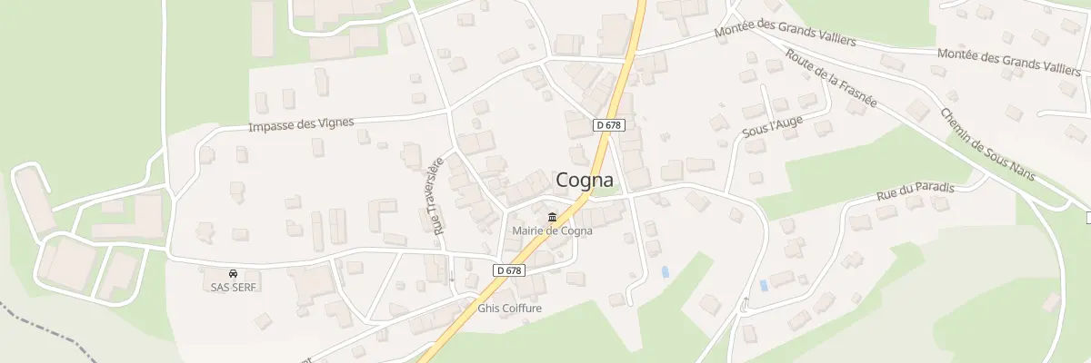 Plan du 3 Rue du Chene à Cogna