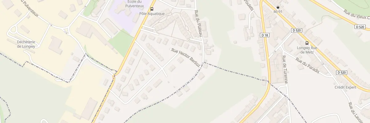 Plan du 28 Rue Hector Berlioz à Longwy