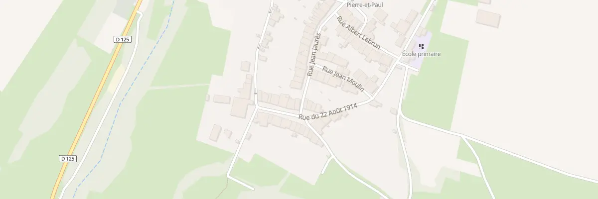 Plan du 13 Rue du 22 Aout à Baslieux