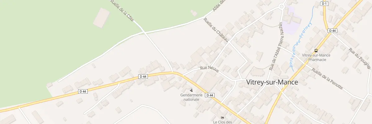 Plan du 33 Rue du Charmois à Vitrey-sur-Mance