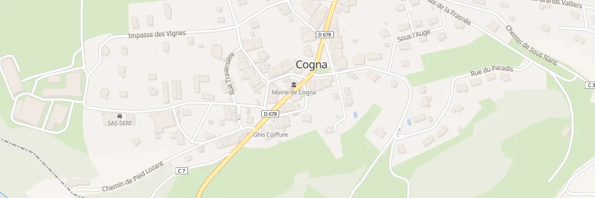 Plan du 9 Grande Rue à Cogna