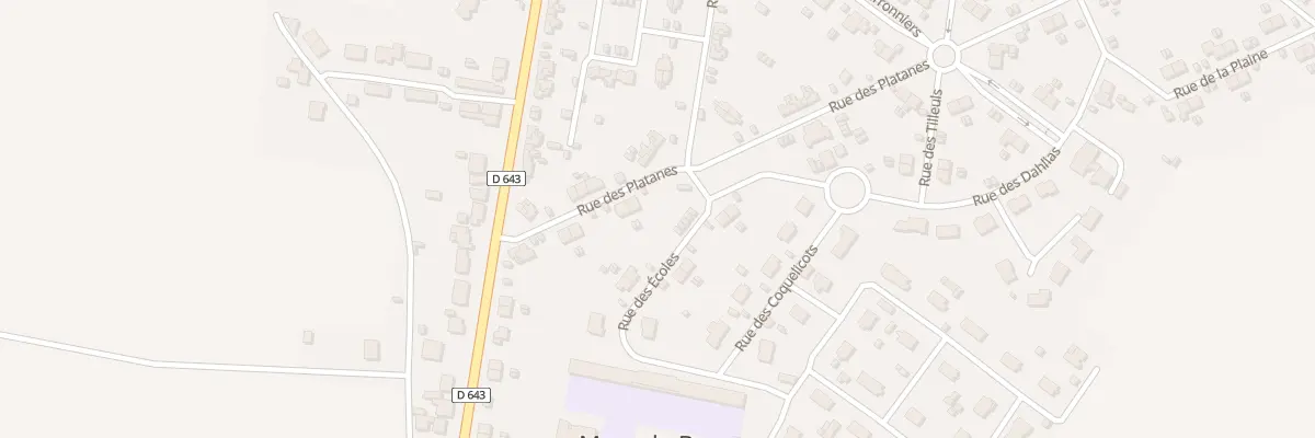 Plan du 12 Rue des Platanes à Mercy-le-Bas