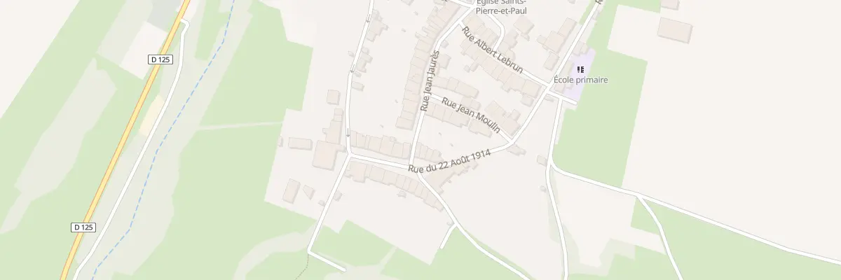 Plan du 11 Rue du 22 Aout à Baslieux