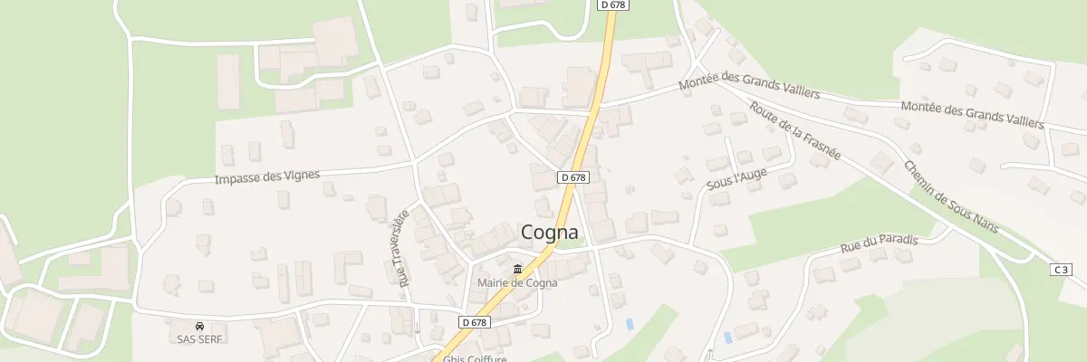 Plan du 14 Grande Rue à Cogna