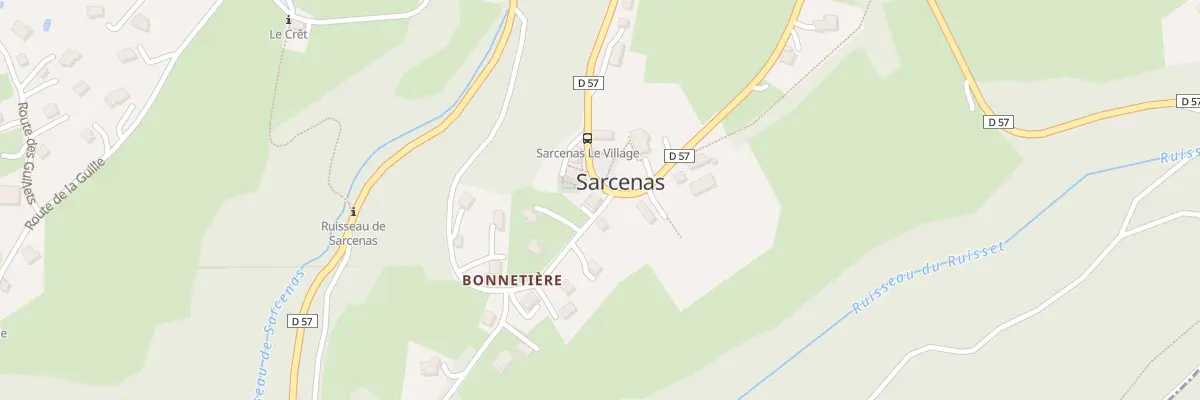 Plan du 391 Rte de Bonnetière à Sarcenas