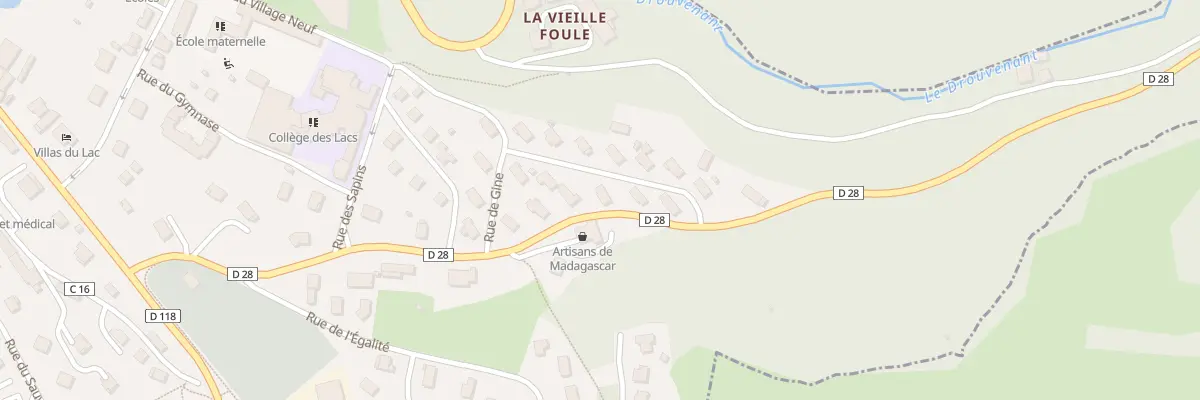 Plan du 6 Rue du Tronchet à Clairvaux-les-Lacs