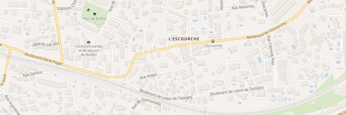 Plan du 222 Bd de l’Escourche à Bandol