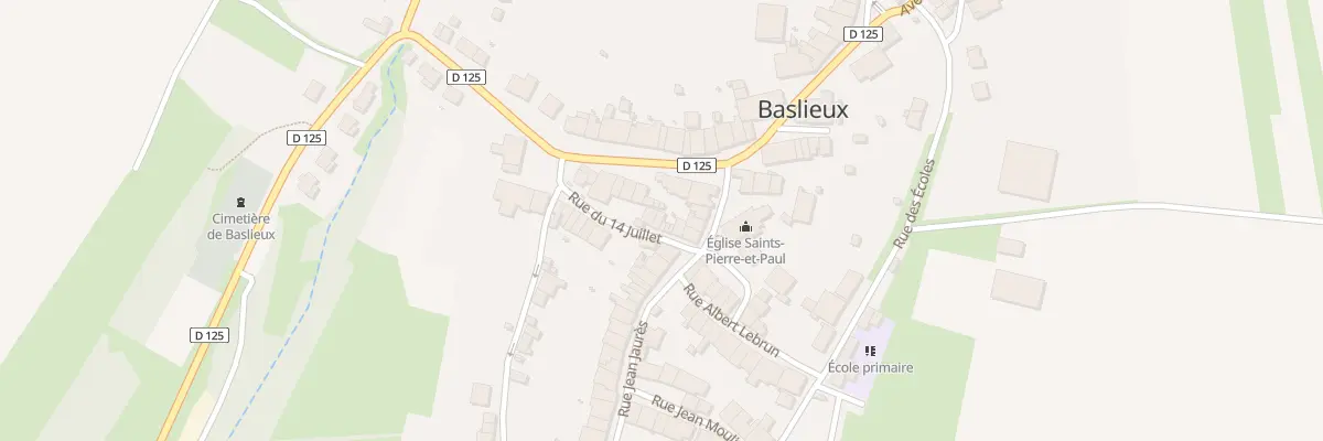 Plan du 4 Rue du 14 Juillet à Baslieux