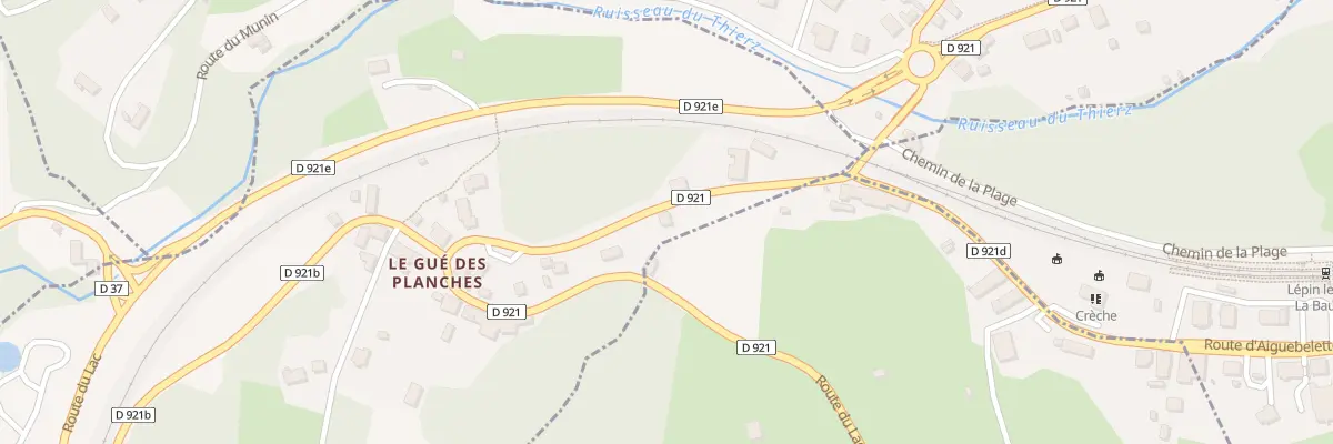 Plan du 760 Rte du Gué des Planches à La Bridoire