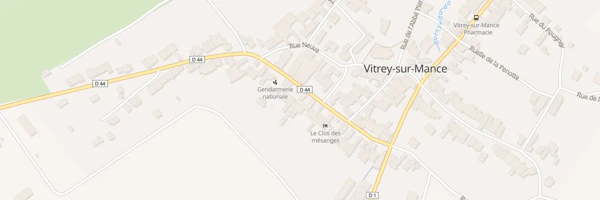 Plan du 24 Rue Angele Kiche à Vitrey-sur-Mance