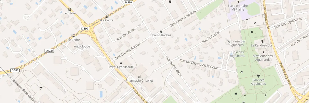 Plan du 10 Rue du Pré d’Elle à Meylan