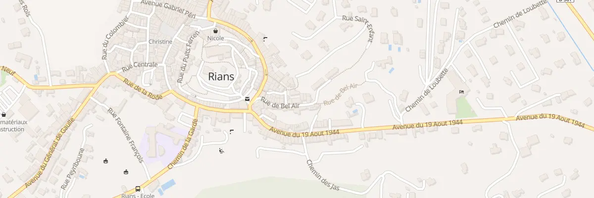 Plan du 14 Rue Bel Air à Rians