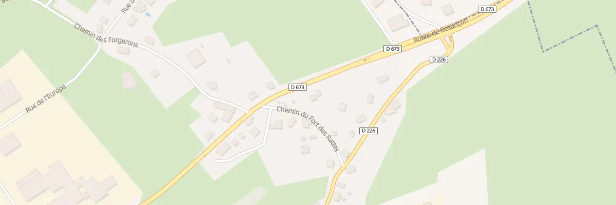 Plan du 1 Che du Fort des Rattes à Dampierre
