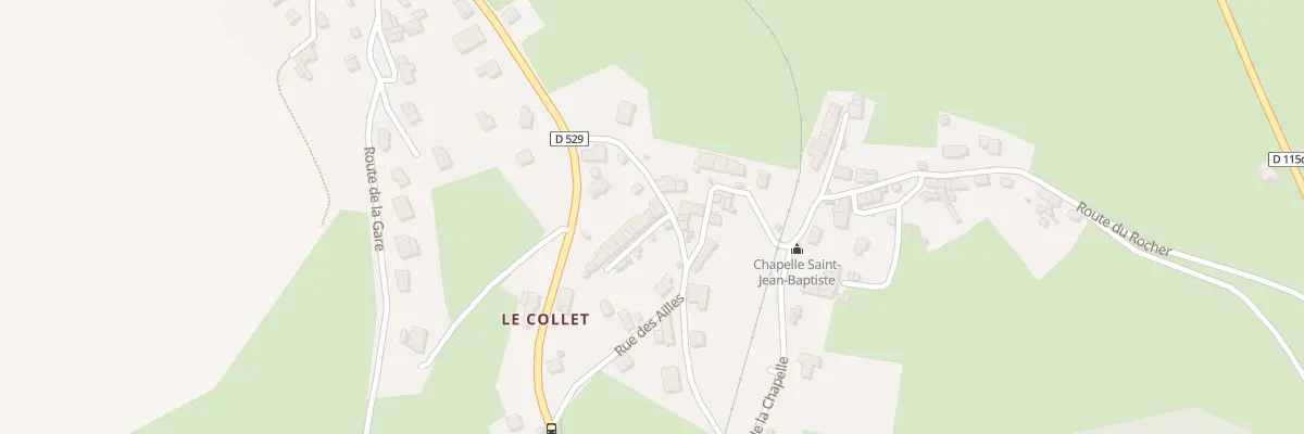 Plan du 5150 Le Collet à Pierre-Châtel