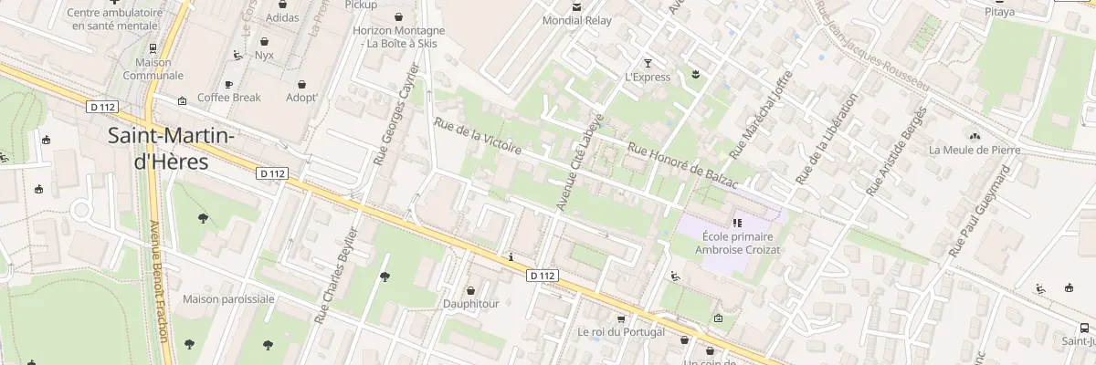 Plan du 14 Rue de la Victoire à Saint-Martin-d’Hères