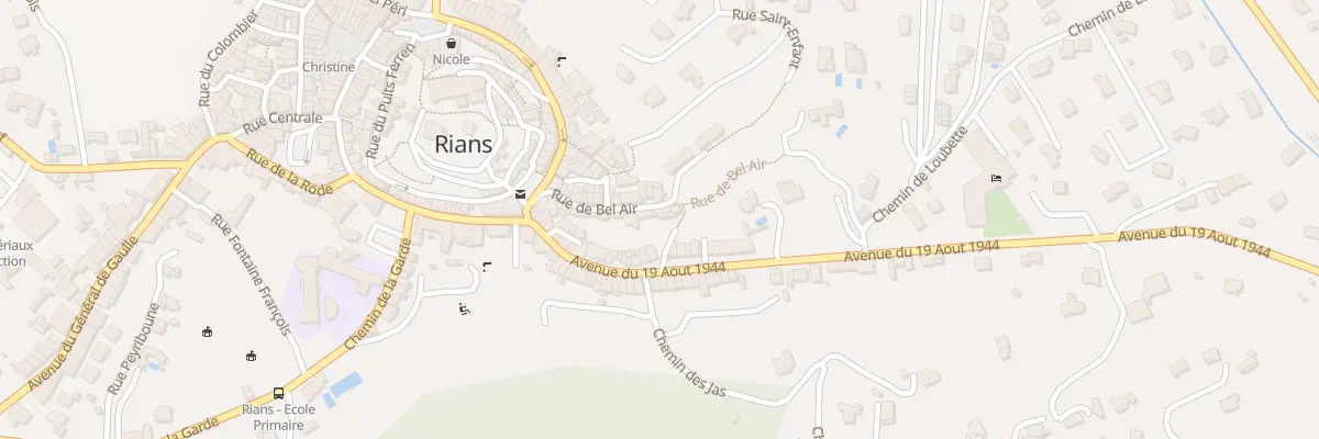 Plan du 19 Rue Bel Air à Rians