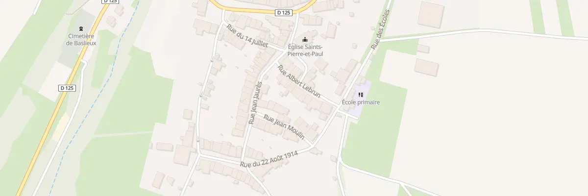 Plan du 4 Rue Albert Lebrun à Baslieux