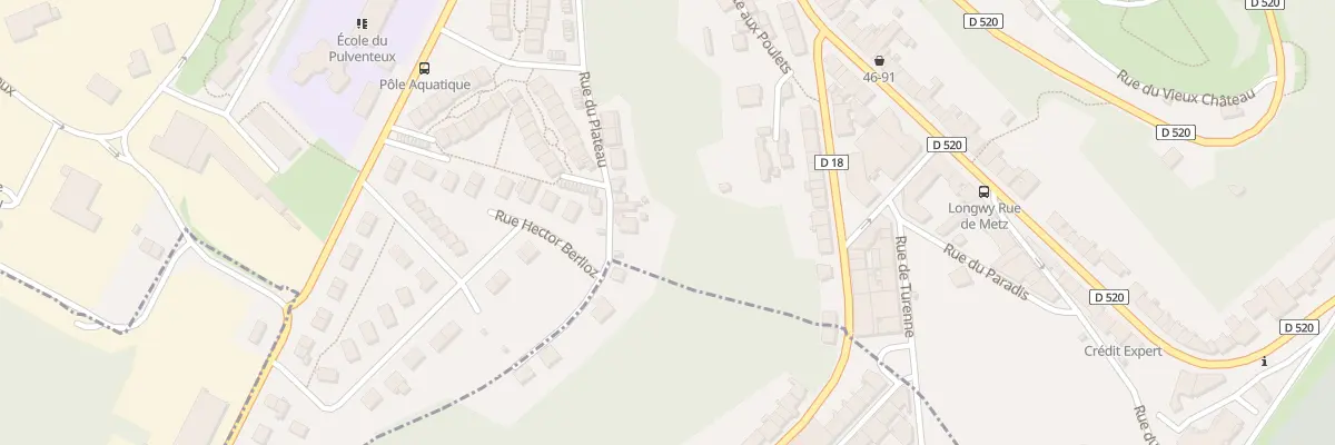 Plan du 21 Rue du Plateau à Longwy
