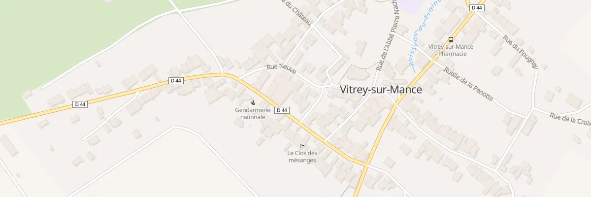 Plan du 12 Rue Neuve à Vitrey-sur-Mance